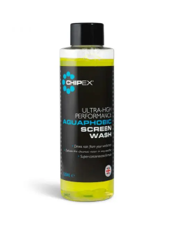 Chipex Aquaphobic Rain Repelling Windshield Wash sitting in an empty background